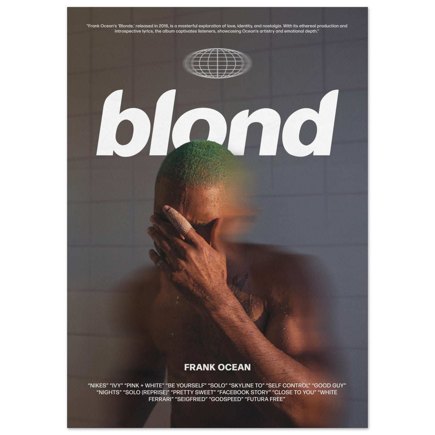 Frank Ocean 'Blond' Poster