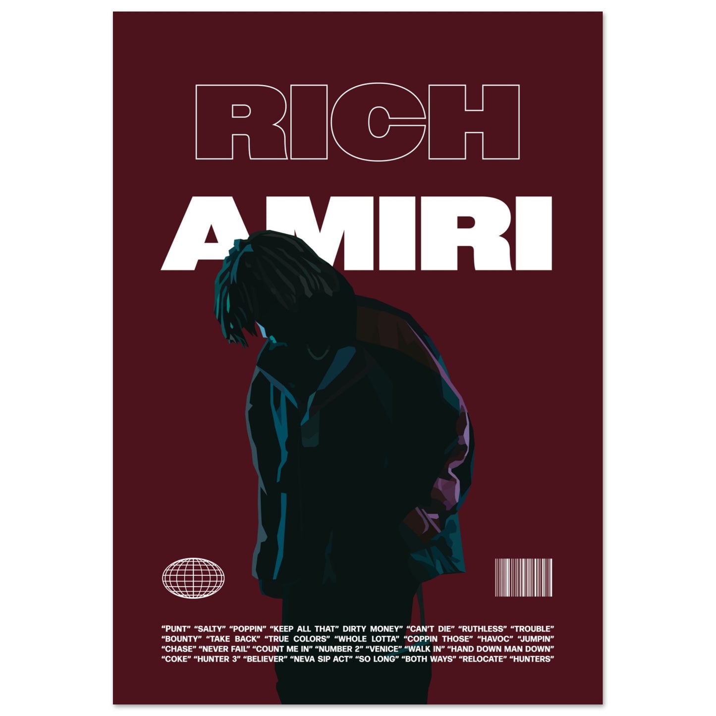Red Rich Amiri Poster