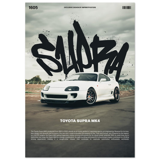 Toyota Supra MK7 Poster