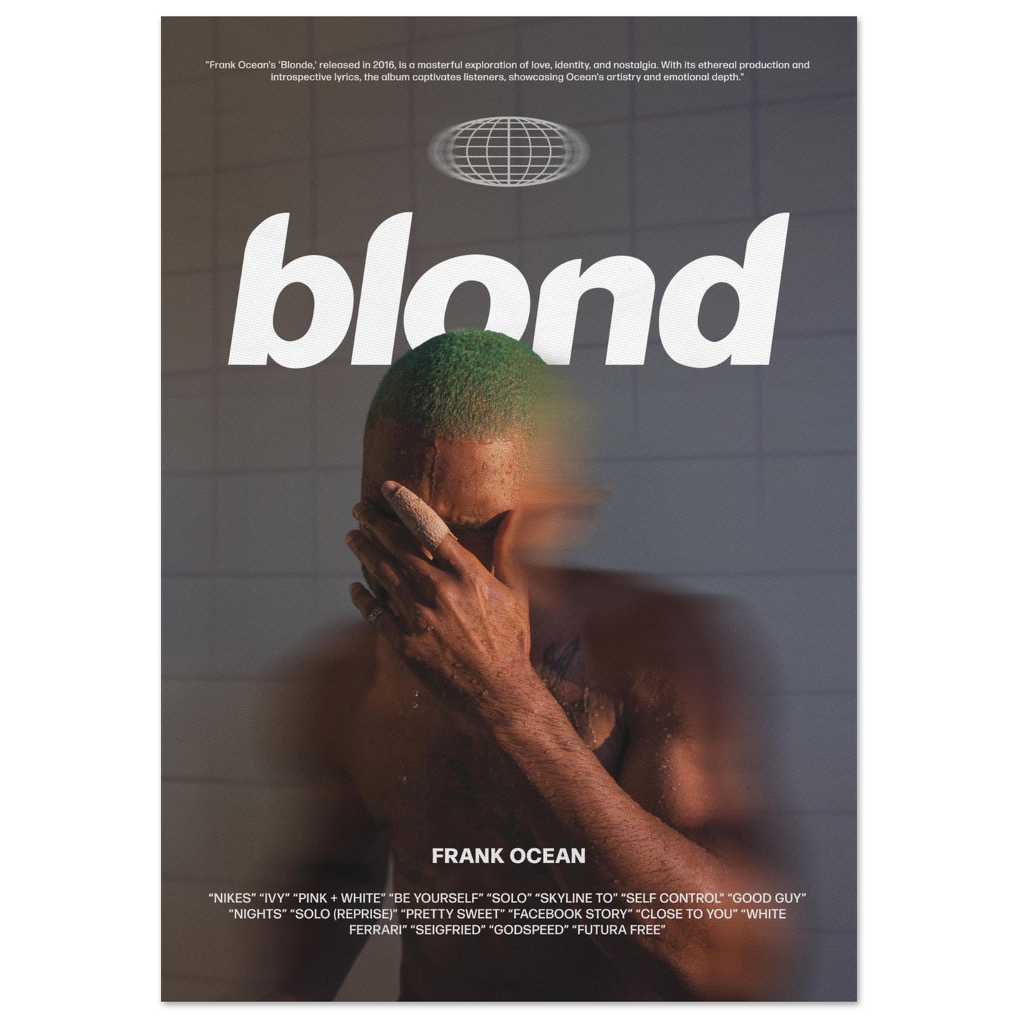 Frank Ocean 'Blond' Poster