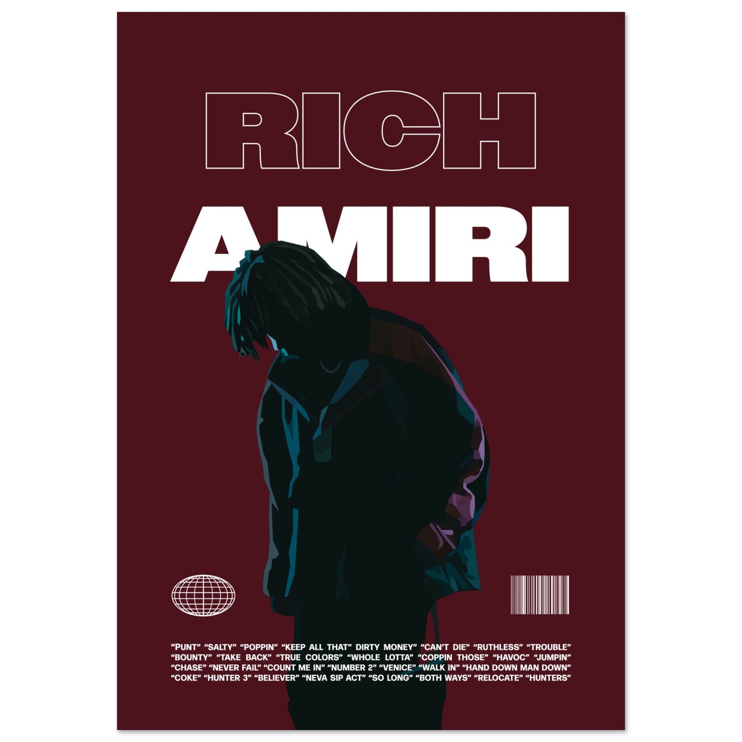 Red Rich Amiri Poster