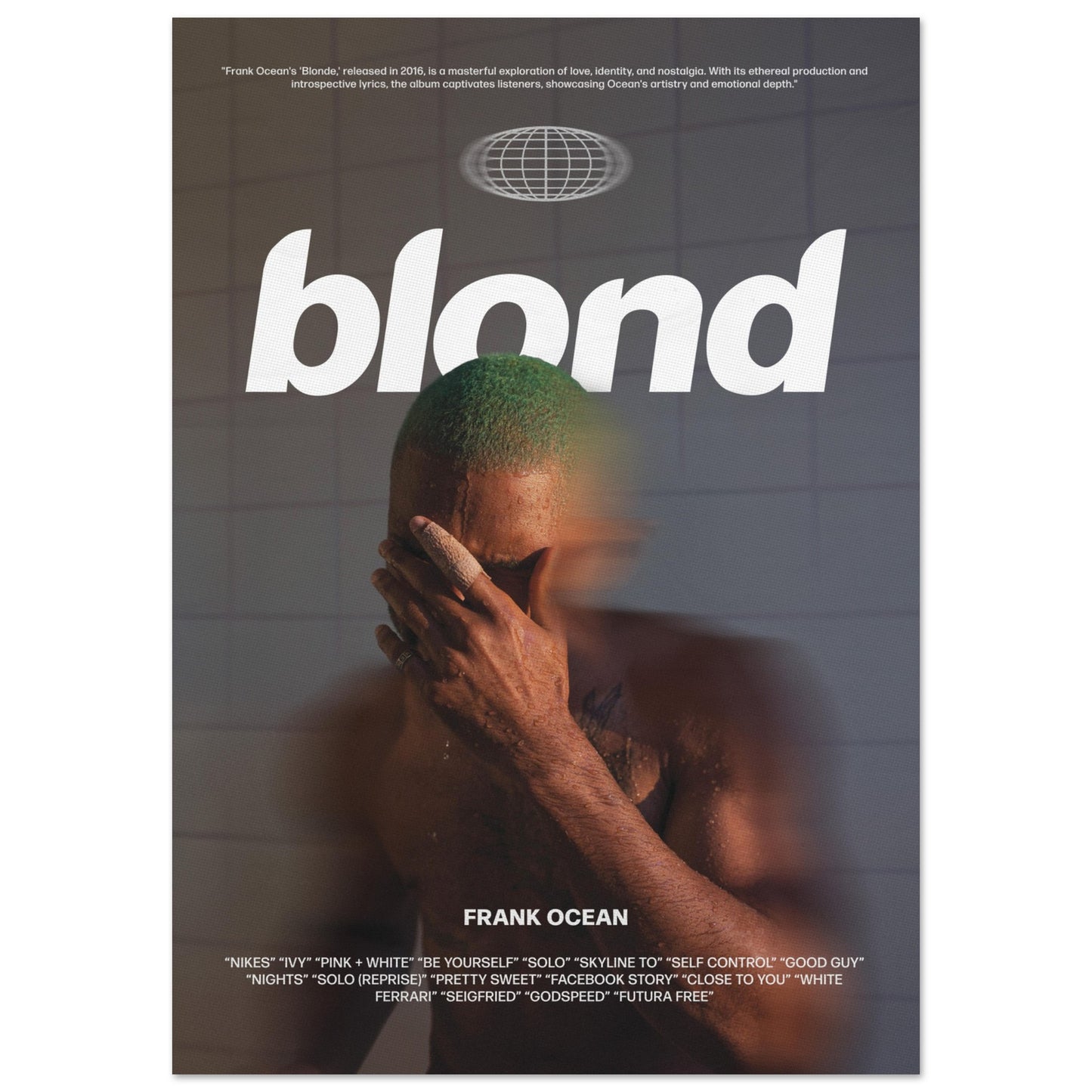 Frank Ocean 'Blond' Poster