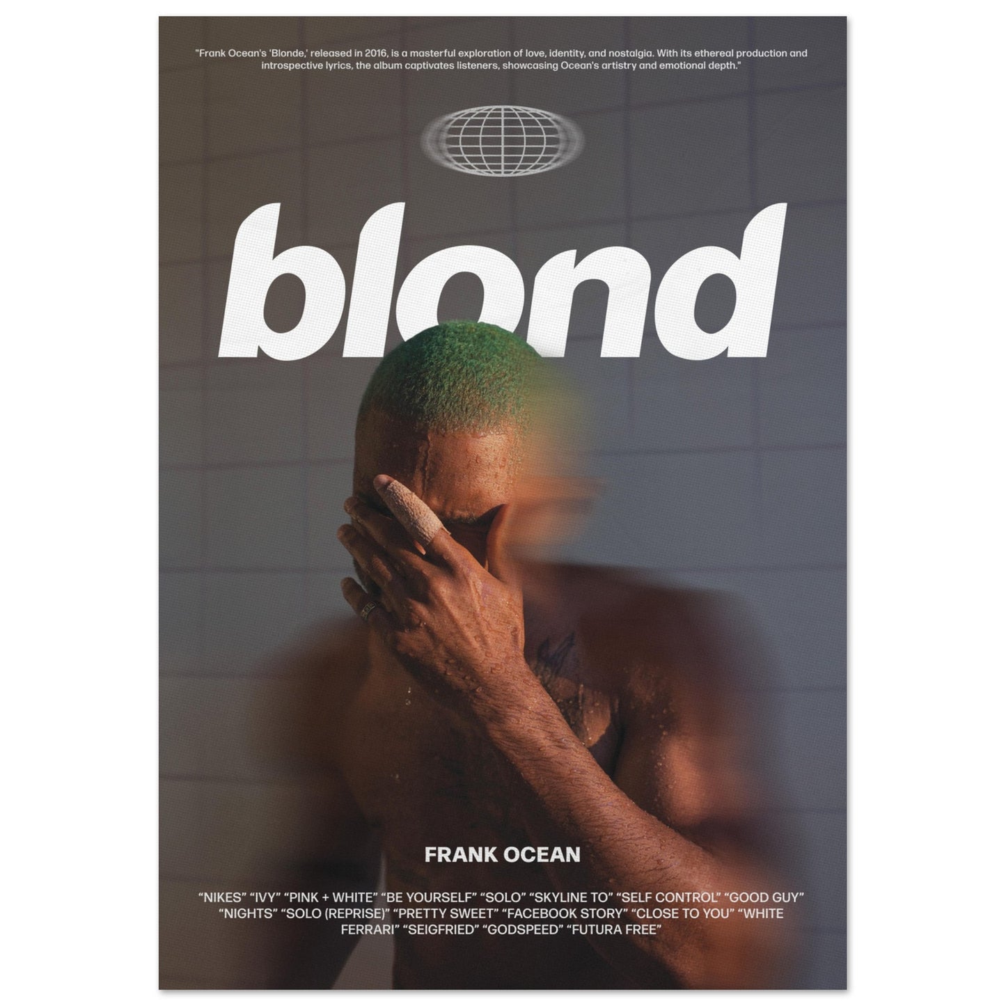 Frank Ocean 'Blond' Poster